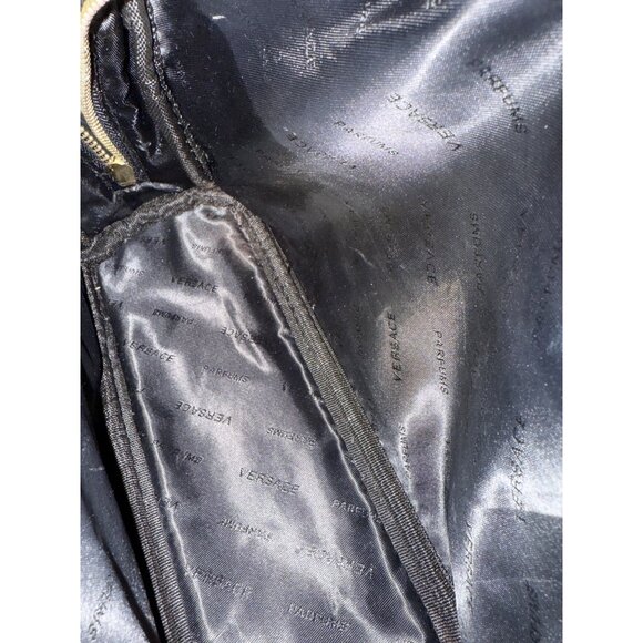 Versace Parfums Blue & Black Toiletry Bag Empty Travel Cosmetic Case - Picture 13 of 16